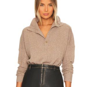 Splendid Nora Cashmere Sweater, Women's XS, Color Tan
